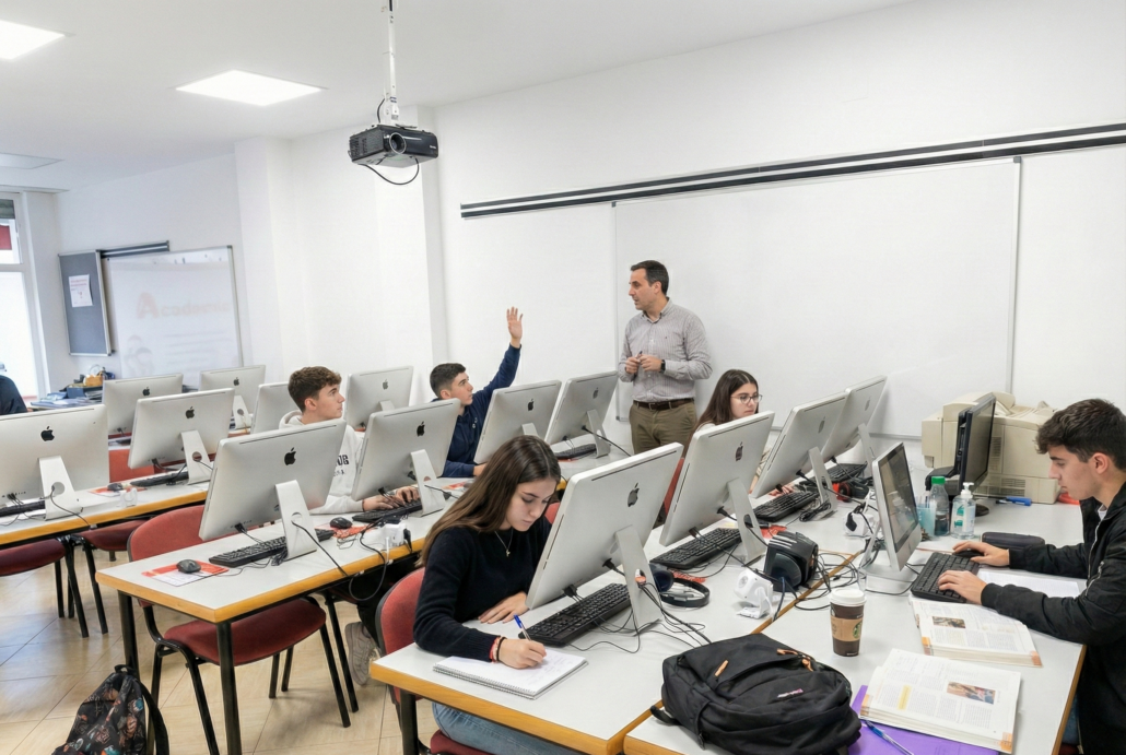 clasebachillerato2 Clase de bachillerato con el profesor de la academia